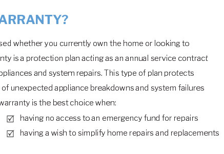 home warranty otoe